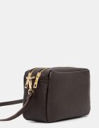 Answear.LAB чанта crossbody дамска от кожа кафява