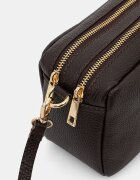 Answear.LAB чанта crossbody дамска от кожа кафява
