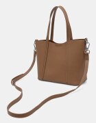 Answear.LAB чанта crossbody дамска от кожа кафява