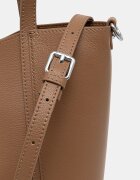Answear.LAB чанта crossbody дамска от кожа кафява