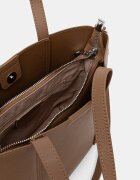 Answear.LAB чанта crossbody дамска от кожа кафява