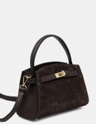 Answear.LAB чанта crossbody дамска от кожа кафява