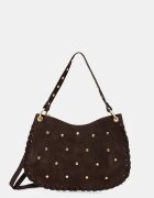 Answear.LAB чанта crossbody дамска от велур кафява