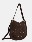 Answear.LAB чанта crossbody дамска от велур кафява