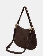 Answear.LAB чанта crossbody дамска от велур кафява