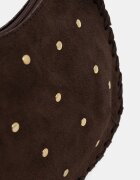 Answear.LAB чанта crossbody дамска от велур кафява