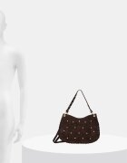 Answear.LAB чанта crossbody дамска от велур кафява