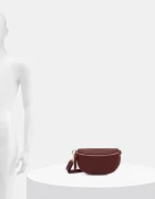 Answear.LAB чанта за кръста дамска от кожа бордо
