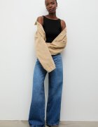 Answear.LAB Дънки wide leg дамски сини