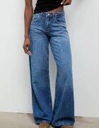 Answear.LAB Дънки wide leg дамски сини
