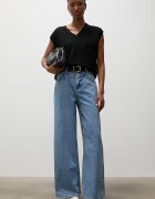 Answear.LAB дънки wide leg дамски сини