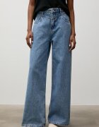 Answear.LAB дънки wide leg дамски сини