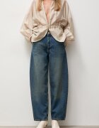 Answear.LAB дънки wide leg дамски сини