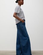 Answear.LAB дънки wide leg дамски тъмносини