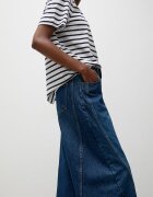 Answear.LAB дънки wide leg дамски тъмносини