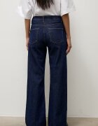 Answear.LAB дънки wide leg дамски тъмносини