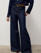 Answear.LAB дънки wide leg дамски тъмносини