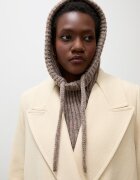 Answear.LAB качулка дамска с мериносова вълна бежова