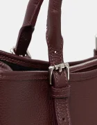 Answear.LAB Кожена чанта в бордо