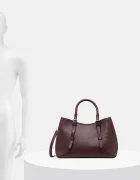 Answear.LAB Кожена чанта в бордо