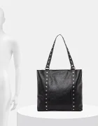 Answear.LAB Кожена чанта в черно