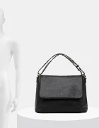 Answear.LAB Кожена чанта в черно