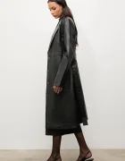 Answear.LAB Кожено палто ELEANOR в черно