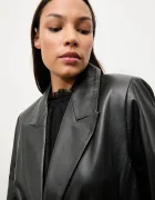 Answear.LAB Кожено палто ELEANOR в черно