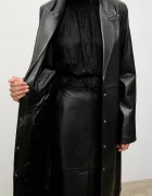 Answear.LAB Кожено палто ELEANOR в черно
