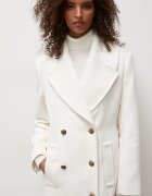 Answear.LAB палто дамско с вълна бяло