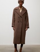 Answear.LAB палто дамско с вълна кафяво