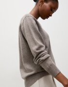 Answear.LAB пуловер дамски от мериносова вълна кафяв