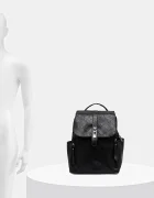 Answear.LAB Раница дамска в черно малък размер с изчистен дизайн
