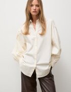 Answear.LAB риза дамска от памук бежова с изчистена шарка