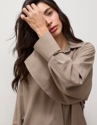 Answear.LAB риза дамска с вискоза кафява с изчистена шарка