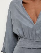 Answear.LAB рокля от лиосел синя с изчистена шарка