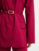Answear.LAB Сако Answear Lab в розово с едно копче с изчистен дизайн