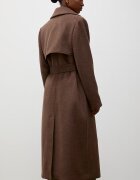 Answear.LAB тренч дамски с вълна кафяв
