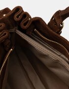 Answear.LAB Велурена чанта в кафяво