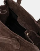 Answear.LAB Велурена чанта в кафяво