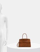 Answear.LAB Велурена чанта в кафяво