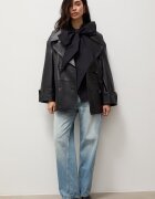 Answear.LAB яке дамско от кожа черно