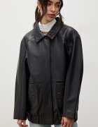 Answear.LAB яке дамско от кожа черно