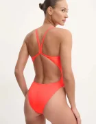 Aqua Speed Цял бански в червено с меки чашки