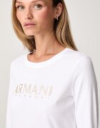 ARMANI EXCHANGE блуза с дълги ръкави дамска от памук бяла XW002761 AF23954