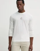 ARMANI EXCHANGE блуза с дълги ръкави мъжка от памук бяла XM000364 AF12308