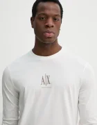 ARMANI EXCHANGE блуза с дълги ръкави мъжка от памук бяла XM000364 AF12308