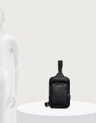 ARMANI EXCHANGE чанта през рамо мъжка от имитация на кожа черна XM000843 AF12134