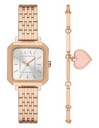 ARMANI EXCHANGE Часовник и гривна в златисто AX7164SET