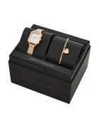 ARMANI EXCHANGE Часовник и гривна в златисто AX7164SET